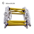 thumbnail image 4 of Emergency Fire Escape Ladder Soft Rope to Deploy W/ Hooks Hot Y4, 4 of 8