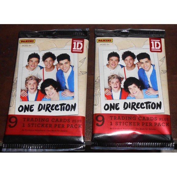 2013 - 2 Packs - One Direction Trading Cards (18 Cards & 2 Stickers)