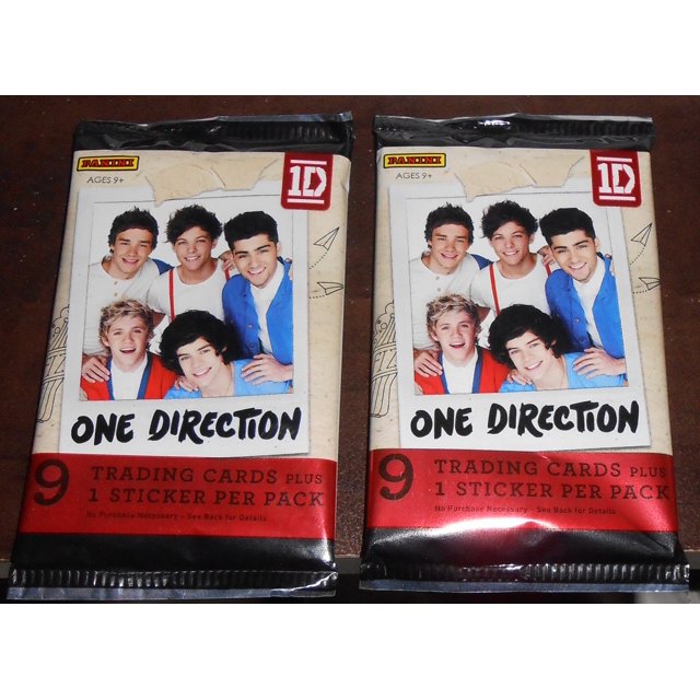 2013 - 2 Packs - One Direction Trading Cards (18 Cards & 2 Stickers)