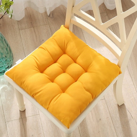 Dvruxg Coussin de Siège Doux Lavable Épaissi - Coussin de Chaise Brossé Antidérapant Amovible Uni pour Décoration de Bureau et de Maison Café