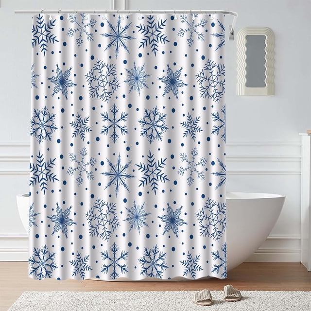 Christmas Shower Curtain Water Proof 35.4x70.8in