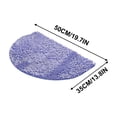 thumbnail image 2 of Half Round Water Absorbing Non-Slip Carpet Mat for Bathroom and Bedroom 40x60cm Soft Microfiber Area Rug with Rubber Backing Easy Care and Stylish Design, 2 of 6