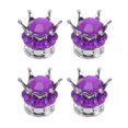 thumbnail image 4 of Wheel Stem Valve , Wearproof Universal Wheel Valve Covers 4 Pieces  For Cars Trucks Bicycles Purple, 4 of 8