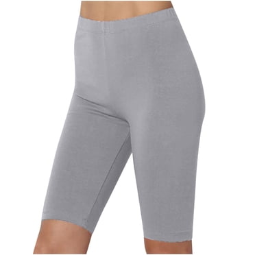 Shorts de Compression de Yoga Taille Haute pour Femmes, Entraînement, Course, Shorts Cyclistes Longueur Genou, Shorts de Jogging Athlétiques, Leggings