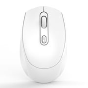 TOUMENY 2.4GHz Bluetooth 5.1 Wireless Gaming Mouse, Ergonomic Silent Optical Mouse for PC Laptop Office, 1600 DPI Adjustable Portable Battery-Powered Mouse