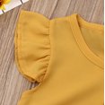 thumbnail image 4 of SUNSIOM Baby Girls Summer Clothes Set Ruffle Chiffon Tops+Floral Skirt Outfits, 4 of 5