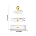 thumbnail image 2 of Rvkxad 3-Tier Cupcake Stand, Rectangular Plastic Serving Tray for Parties and Events, Tiered Dessert Display, Cake Stand, 2 of 5
