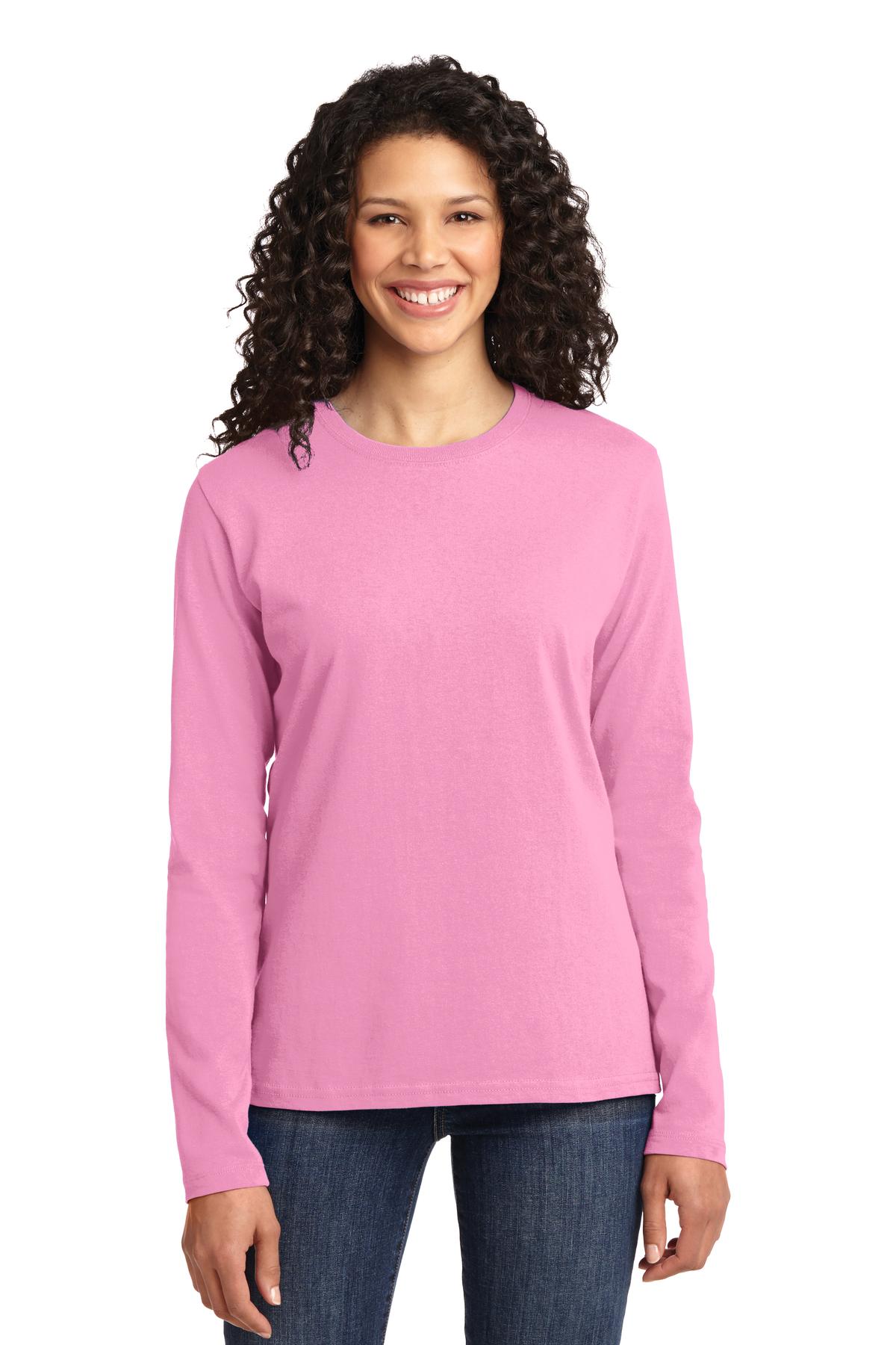 Port & Company Women's Long Sleeve Core Cotton T-Shirt LPC54LS