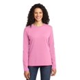 thumbnail image 1 of Port & Company Women's Long Sleeve Core Cotton T-Shirt LPC54LS, 1 of 1