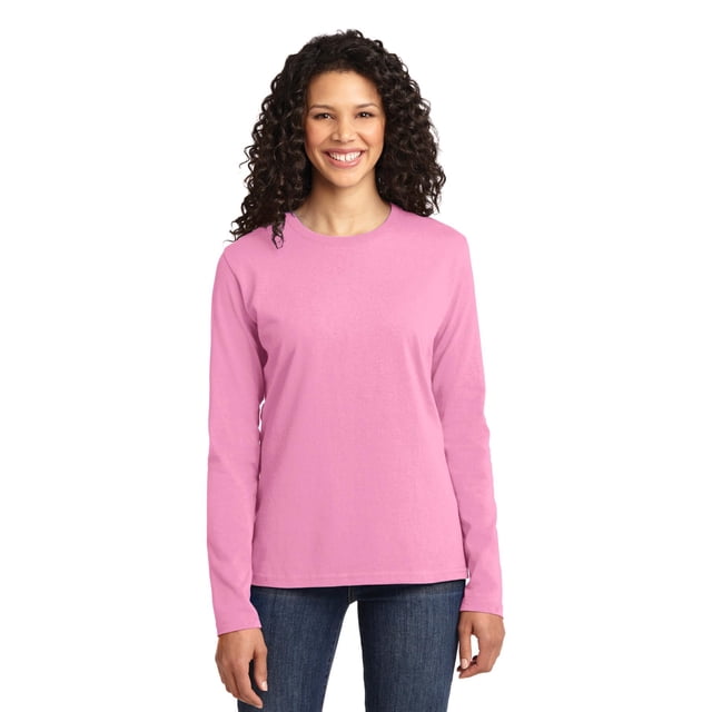 Port & Company Women's Long Sleeve Core Cotton T-Shirt LPC54LS