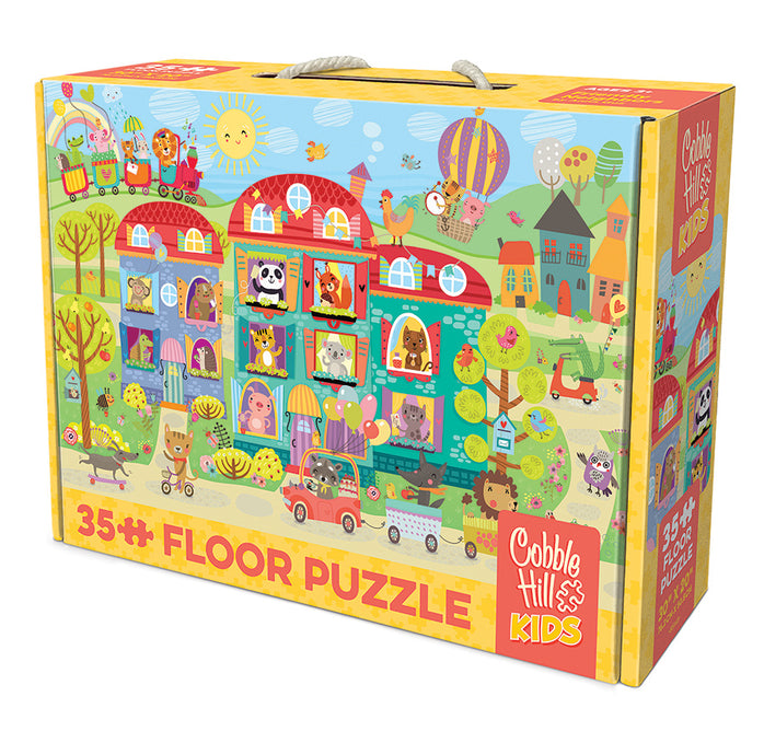 Cobble Hill Kids 35 Piece Floor Puzzle - Friendly Neighbors - for Ages 3 and up