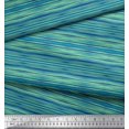 thumbnail image 1 of Soimoi Silk Fabric Abstract Stripe Printed Craft Fabric by The Yard 42 Inch Wide, 1 of 2