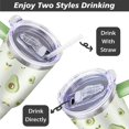 thumbnail image 3 of Gobelet 40 Oz avec Poignée et Paille Isolé Double Paroi en Acier Inoxydable Tasse de Voyage Boîte Cadeau Gobelet Réutilisable Tasse de Café de Voyage pour Bureau Tasse de Bière Isolée Portable pour Boissons Chaudes et Froides, 3 of 5