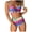 Multicolore, variante sur Flywake Maillots de Bain 2 Pcs pour Femmes à Taille Haute avec Liens Croisés, Imprimé Floral, à Imprimé Bandage