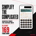 thumbnail image 2 of SHARP EL510RT 10-Digit Scientific Calculator, 169 Functions, Direct Algebraic Logic, 2 Modes, 3 Key Memory, 1 Variable Statistics, 2 of 7
