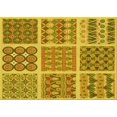 thumbnail image 1 of Ahgly Company Tapis d'Aire Rectangulaire Transitionnel Brun Biscuit Foncé pour Intérieur, Lavable à la Machine, 5 Pieds x 7 Pieds, 1 of 7