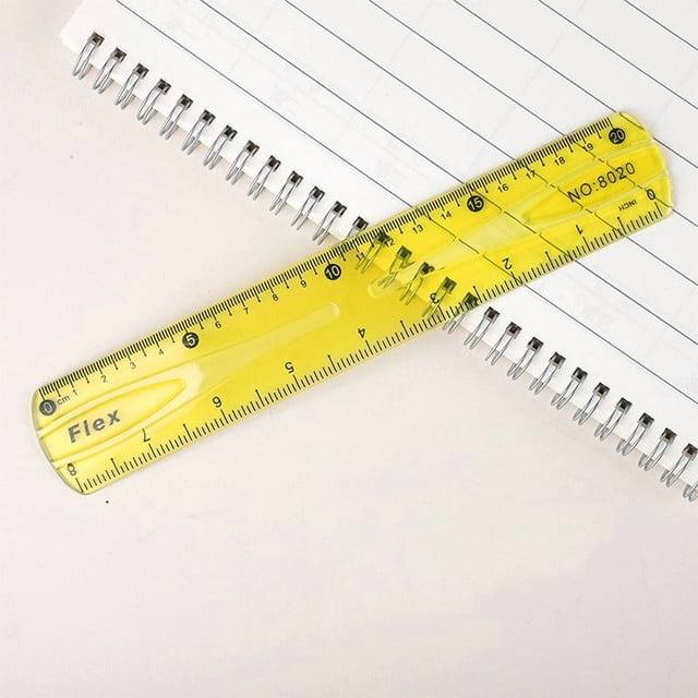 RXIRUCGD Règle Super Élastique 20CM Dessin Translucide Règle Douce en Plastique Papeterie Étudiante