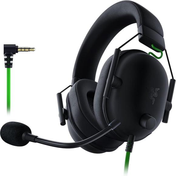 Black Wired Gaming Headset with Flexible Microphone – Over-Ear Stereo Headphones with Volume Control & Adjustable Headband for PC, PS4, Xbox One, Nintendo Switch, Laptop, and Mobile Phone