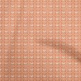 thumbnail image 1 of oneOone Cotton Flex Orange Fabric Asian Block Craft Projects Decor Fabric Printed By The Yard 40 Inch Wide, 1 of 5