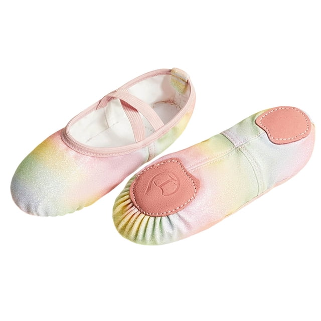 Girls' Bright Soft Sole Dance Shoes, Performance and Practice Paw Dance Footwear
