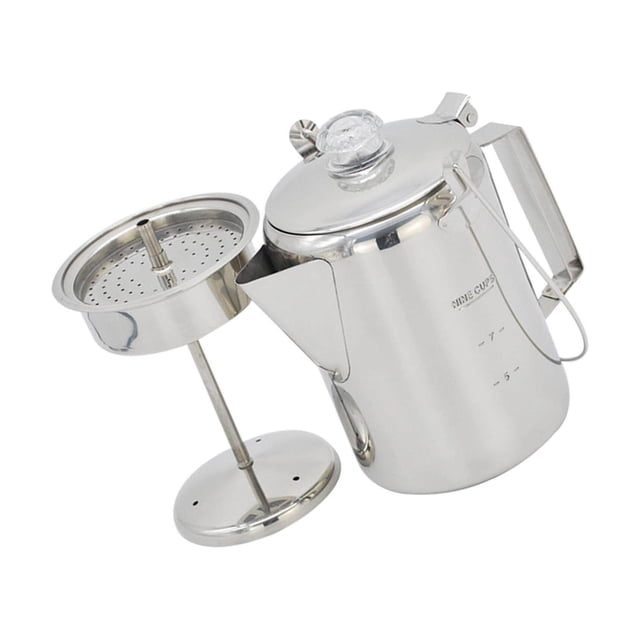 Langgg Stainless Steel 9 Cups Percolator Coffee Maker for Outdoor Camping