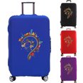 thumbnail image 2 of Luggage Cover Suitcase Protector Interesting Pattern Thicker Elastic Dust Covered for 18-32 Inch Trolley Case Travel Accessories purple XL, 2 of 6