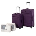 thumbnail image 1 of Jetstream 4-Piece Softside Luggage Set: 20" and 25" Luggage Duo with 2 Packing Cubes, 1 of 9