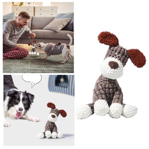 Indestructible Dog Toy for Aggressive Chewers Interactive Squeaky Chew Toys for Teething Puppies and Medium Breed Dogs Indoor Pet Activity