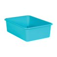 thumbnail image 2 of Teacher Created Resources TCR20407-3 Bac de Rangement en Plastique, Turquoise - Grand - Lot de 3, 2 of 2