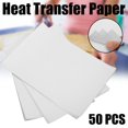 thumbnail image 1 of MYG 50pcs A4 Iron On Heat Transfer Paper Press Kit For Light T-shirt Inkjet Print, 1 of 9