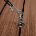 thumbnail image 3 of 10 Pcs Piquets de Tente Ancre de Terrasse Chevilles Ressort Boucle Ancre de Tente de Terrasse Accessoires pour Extérieur Noir, 3 of 9