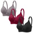 thumbnail image 1 of Yuyuzo 3PCS Bras for Women Push up Full Coverage Comfortable Plus Size Soft Seamless Wireless Bras, 1 of 7