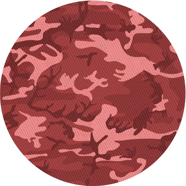Ahgly Company Tapis Rond Lavable en Machine Intérieur Transitionnel Orange, 8 Pieds Rond