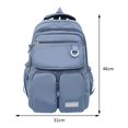 thumbnail image 3 of Sac à Dos Décontracté pour Étudiant, Sacs d'École Mode, Grande Capacité pour les Vacances (Rouge), 3 of 10