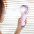 thumbnail image 1 of TNDBKQWR Fan for Men Electric Portable Fan Make Up Fan Handheld USB Fan Portable Fan for Work Handheld Rechargeable Fan, 1 of 6