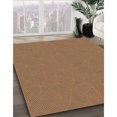 thumbnail image 3 of Ahgly Company Tapis d'Intérieur Lavable à la Machine, Carré, Transitionnel, Brun Terre de Sienne, Tapis de Zone, 7 Pieds Carré, 3 of 7