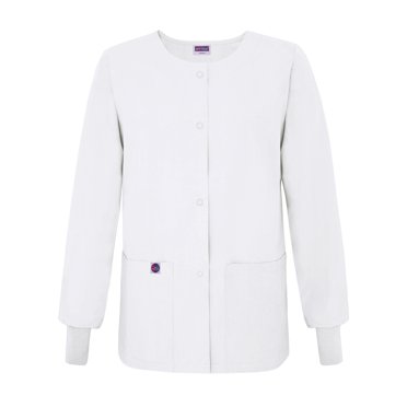 Sivvan Womens Scrub Warm-Up Jacket/Front Snaps - Round Neck