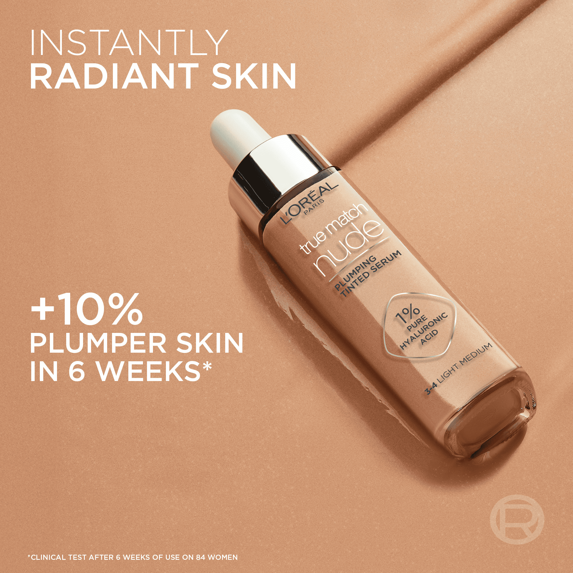 L’Oréal Paris Sérum Teinté True Match Nude avec Acide Hyaluronique à 1 %