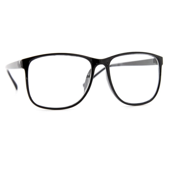 grinderPUNCH Verres Transparents Nerd Carrés Minces Monture en Plastique