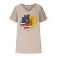 thumbnail image 4 of Birdeem T-Shirts à Col en V pour Femmes Mode Confortable Blouses Féminines Hauts, 4 of 6