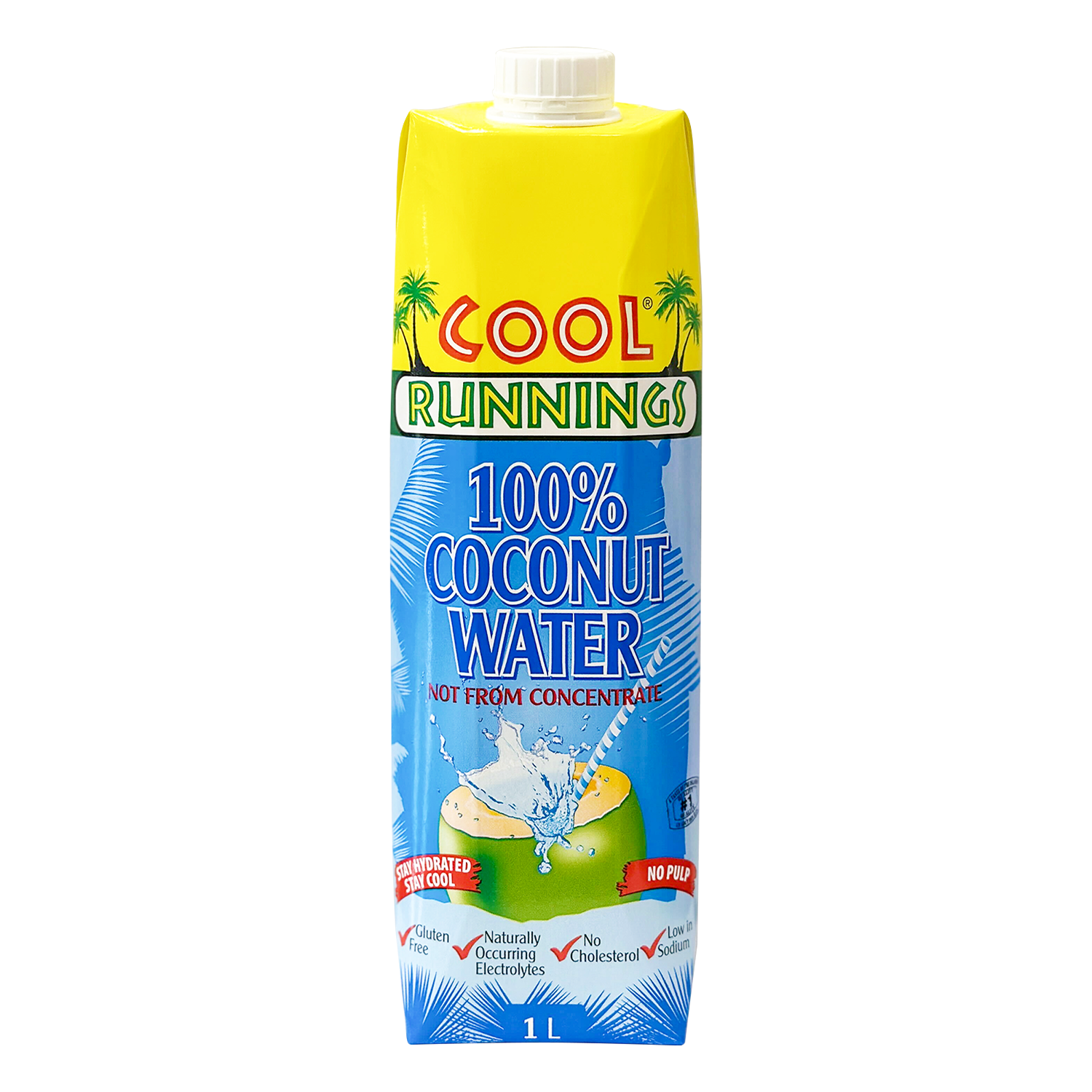 Cool Runnings 100% Coconut Water 1 L. Not from Concentrate. No Pulp