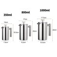 thumbnail image 4 of YAOMOBB Filter Construction Coffee Press Easy to Clean Coffee Press Pot Stainless Steel Maker in Various Sizes for Portable Kitchen Use, 4 of 7