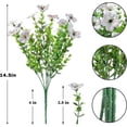 thumbnail image 3 of Pompotops 7-pronged Violet Simulation Flower Bouquet Decoration And Flower Arrangement Clearance, 3 of 7