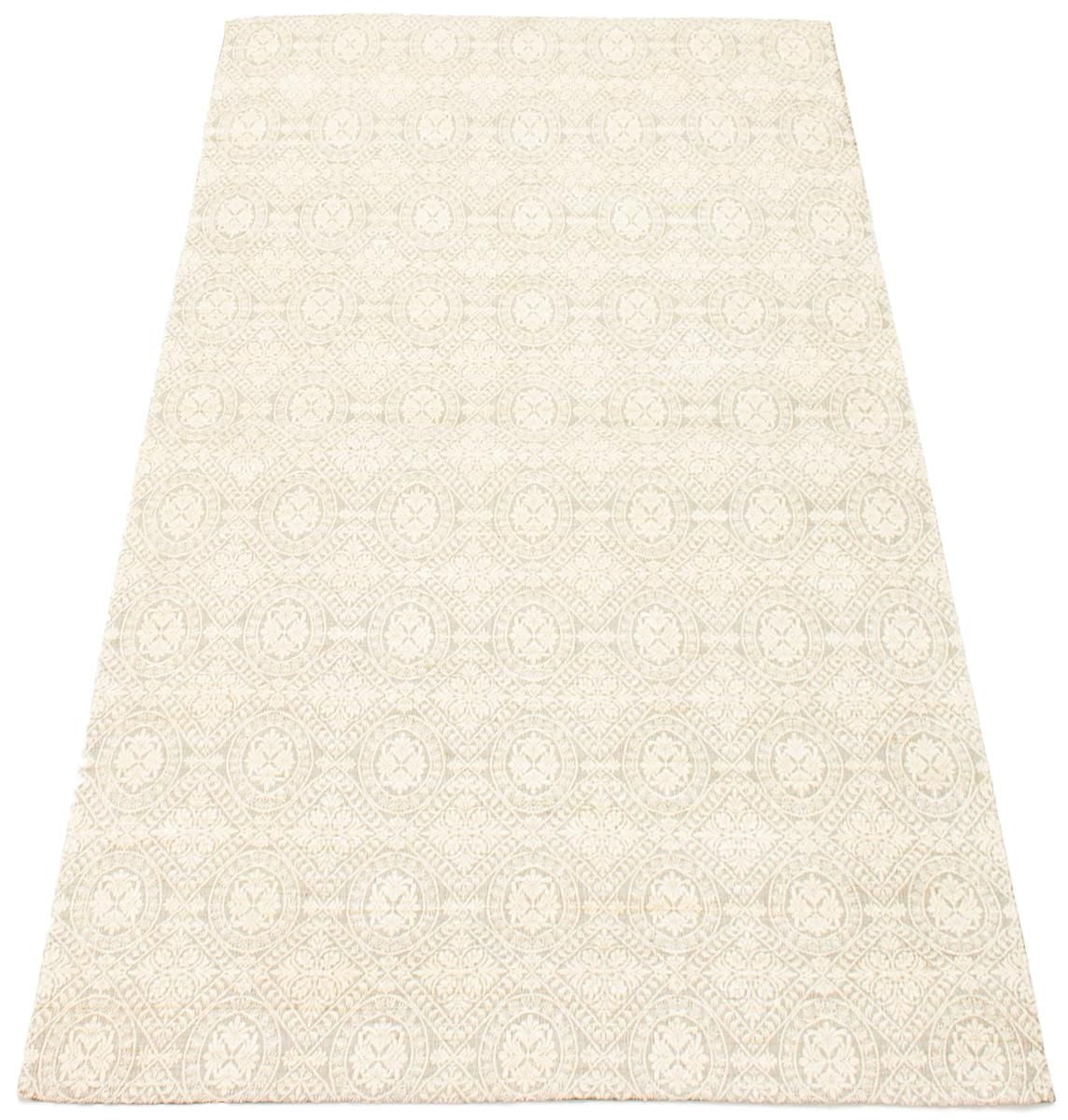 ECARPETGALLERY 4'4" x 6'7" Transitional Collage Handmade Area Rug for Living Room, Dining Room and Bedroom in Grey
