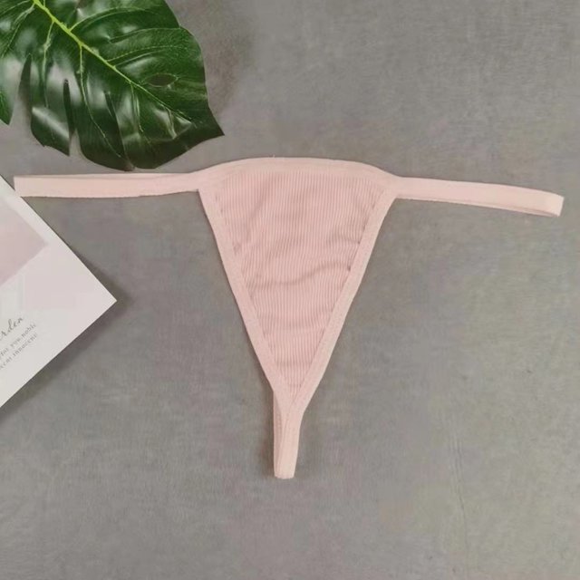 XZNGL Women Sexy Transparent Underwear Sling Solid Color Shortened Underwear Set