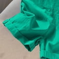 thumbnail image 4 of Plebaso Combinaison Short Décontractée d'Été Sans Manches pour Filles, Couleur Unie, à Bretelles Spaghetti, avec Poches, 4 of 6