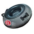 thumbnail image 3 of Compact Foldable Inflatable Snow Sled with Sturdy Handles - 80x80cm Small Size Gray - Soft Oxford Cloth Base & Freeze-Resistant Thickened PVC Inner Tube - Quick Inflation/Deflation Valve for Portable, 3 of 7