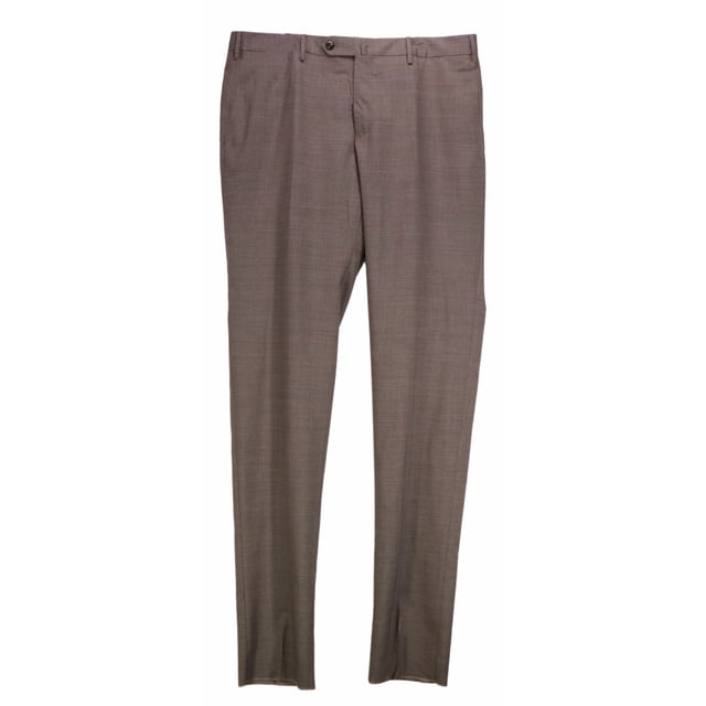 PT Torino Men's Grey Slim Fit Dress Pants & Capri - 50
