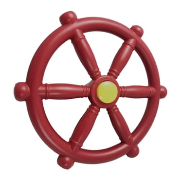 Tachiuwa Pirate Ship Wheel for Swing Set Outdoor Playset Backyard red