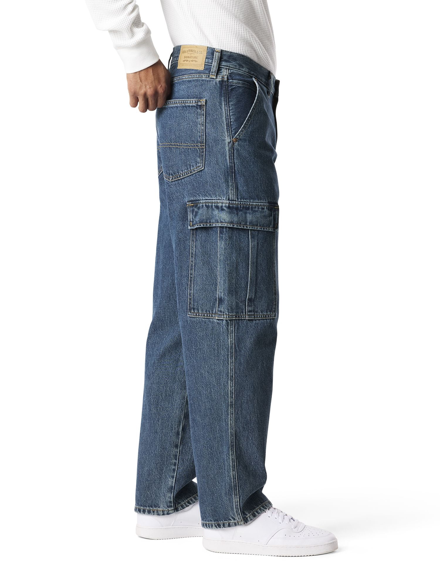 Levi Strauss Signature™ Jean Cargo Droit Ample pour Homme